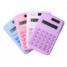 Mini Calculadora Eletrônica Portátil Tela LCD Colorida Kapbom KA-6070 Escolar