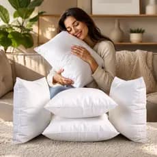 Kit 8 Almofadas Sofá Enchimento Almofada Espuma 45x45cm Almofadas para Sofá Refil Enchimento
