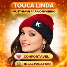 Touca Estilosa Inverno Unissex Gorro Tricô Grosso Quente Confortável Premium
