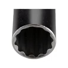 Pito soquete 15mm longo estriado x 1/2" - cromo vanádio NOLL