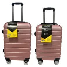 Kit Malas Viagem 18 20 Polegadas Conjunto Leve Resistente Rodinhas Rosa