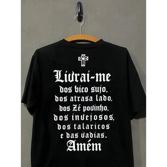 Camiseta Racionais Grupo Rap Mcs Hip Hop Livrai-Me Do Mal