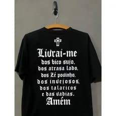 Camiseta Racionais Grupo Rap Mcs Hip Hop Livrai-Me Do Mal