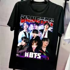Camiseta Bts Kpop Blusa Camiseta Algodão Jungkook Jim Hope Kpop Army
