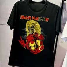 Camiseta Iron Maiden Banda Camisa Basica Rock Premium