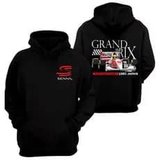 Moletom Unissex Ayrton Senna 100% Algodão – Homenagem ao Ídolo da Fórmula 1 com Estampa Exclusiva e Conforto Premium