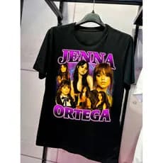 Camiseta Jenna Ortega Wandinha Corte Unissex
