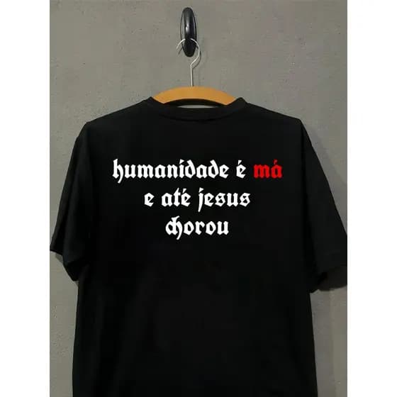 Camiseta Racionais Mcs Frase Streetwear Quebrada Unissex Masculino Feminino