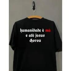 Camiseta Racionais Mcs Frase Streetwear Quebrada Unissex Masculino Feminino