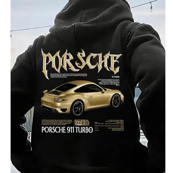 Moletom Canguru Agasalho Lançamento 911 GT3 RS Turbo Blusa De Frio Masculina Promoção