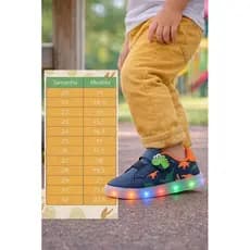 Tenis Infantil Led Menino Pisca Tenis Infantil Masculino Aranha dino Maravilhoso Sapato Infantil Menino