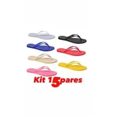 Kit 15 Chinelo Feminino Slim Ideal para Kits Personalizados e Brindes