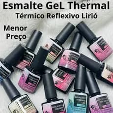 ESMALTE THERMAL ( TÉRMICO REFLEXIVO ) GEL ESMALTE LIRIO KIT COM 12 UN COLEÇÃO COMPLETA