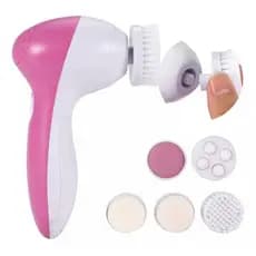 escova de limpeza facial 5x1 pele renovada , rejuvenecida e uniforme