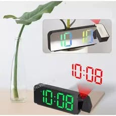 relógio de mesa alarme Led espelhado projetor de teto recarregável novidade super promoção
