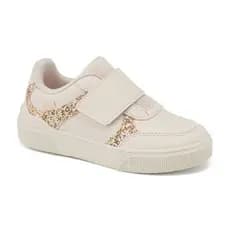 TÊNIS INFANTIL MENINA COM VELCRO KLIN OFF DOURADO CONFORTO E ESTILO