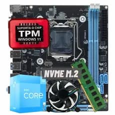 Kit I3 4130 com Placa Mãe lga1150 H81 + 8gb ou 16gb Ddr3 + Cooler