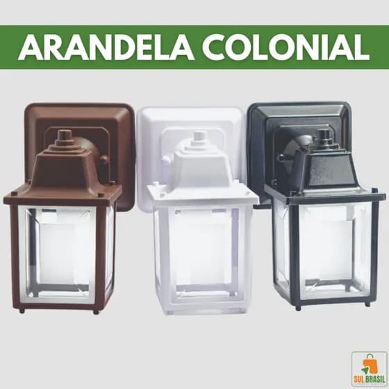 Luminária Lamparina Arandela Colonial Externa e Interna Bivolt E27 Decoração Elegante e Minimalista