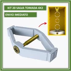 Kit Reparo Salva Abas para Caixinha 4x2 tomada luz – Recupere sua tomada sem quebra-quebra!