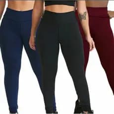 Calça Legging Flanelada Grossa Suplex Peluciada Cintura Alta Moda Feminina