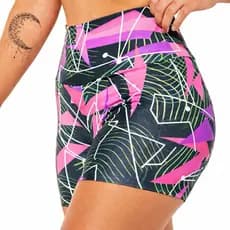 Shorts Legging Meia Coxa Plus Size Feminino Suplex Estampado Academia Fitness