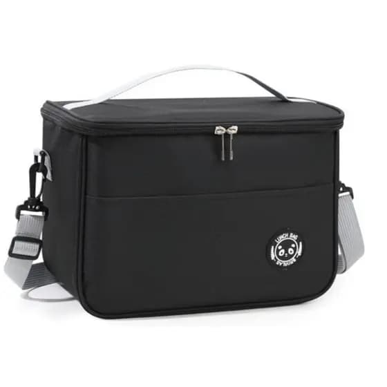 Bolsa Térmica Lancheira com Alça Superior e Lateral com Bolso Lateral Ideal Para Marmita, Trabalho, Academia, Escola