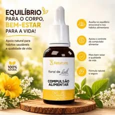 Floral Fórmula Compulsão Alimentar 30 ml – Controle Emocional, Autoestima e Impulso Alimentar