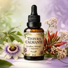 Tintura Calmante Natural 30ml Passiflora Mulungu Valeriana Relaxamento e Sono