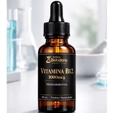 Vitamina B12 1000mcg Metilcobalamina Líquida 30mL | Alta Absorção | Energia e Vitalidade