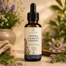 Tintura Calmante Feminina 30ml | Passiflora + Mulungu + Melissa | Alta Concentração