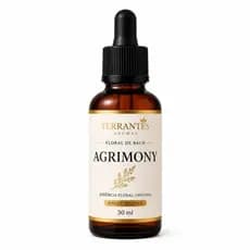 Floral de Bach Agrimony 30ml Terrantes Original | Inquietação, Angústia e Equilíbrio Emocional