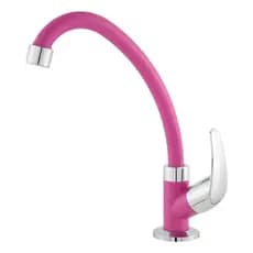Torneira rosa pia Cozinha Rosa para Bancada - Bica Alta Gourmet