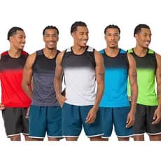Kit 5 Regata Masculina Dryfit para treino academia corrida futebol cores variadas leve e confortavel