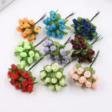 Mini Rosinhas de Seda para Decoração 72 | 144 | 288 Unidades - Multicolorido | Cores | Escolha no Chat