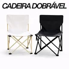 Cadeira Portátil Dobrável Com Porta Copo e Bolsa de Transporte Para Camping/Pesca/Praia