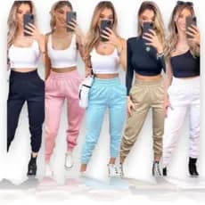 Kit com 2 Calça Jogger Moletom Premium Feminina