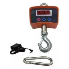 Balança Digital Gancho 1000kg Suspensa Com Bateria Interna Cor Vermelho