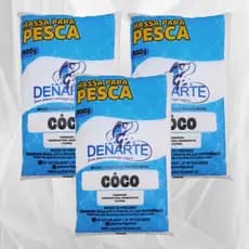 Kit 03 Massa Para Pesca Instantânea Coco 500g.