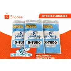 Kit 3 Massas Para Pesca X-TUDO 500g. Pegadeira de peixe ,pacu,tilapia tambaqui, patinga, piau e curimba.