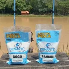 Kit 2 Massas Para Pesca Instantânea Banana/Coco 500g. Para Pescaria de Tilapia e Traira.
