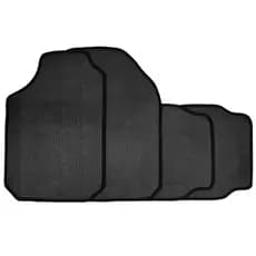 Tapete Pcv Universal Bordado em HD ( Alta Resolução ) Preto - 4 Peças