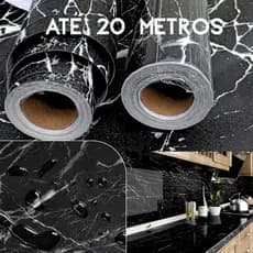 Papel de Parede Adesivo Mármore Preto Painel Autoadesivo, Quarto Resistente 5, a 20 Metros Promoção