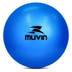 Bola de Pilates Overball Azul 25cm Muvin para Treino Funcional Yoga Alongamento e Fisioterapia