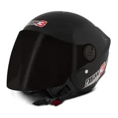 Capacete Moto New Liberty Tree Com Viseira Fumê Aberto Preto Brilhante ou Preto Fosco Pro Tork Tamanhos 56 58 60