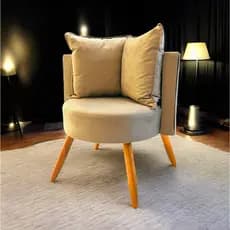 Poltrona Isah Estilo Luxo | Ideal para Sala, Quarto ou Escritório