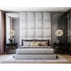 Cabeceira em Modulos 40x40 CORINO (Uma Placa) Casal/Queen/King