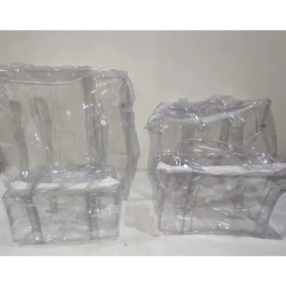 Sacola Bolsa Transparente Jumbo Enfermagem Praia - Grande Resistente Barato