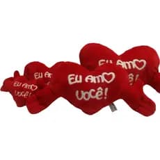 Coração De Pelúcia Eu Amo Você Vermelho Romântico Presente - Grande Pequeno Todos os Tamanhos