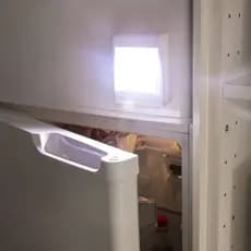 Mini Luminária Quadrada Led de Parede para Adesivo e de Pilha