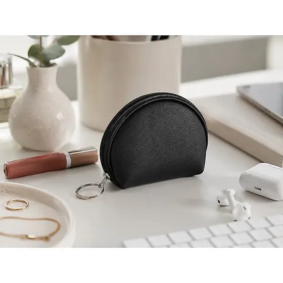 Bolsinha Porta Moedas Preto Pequeno 10cm